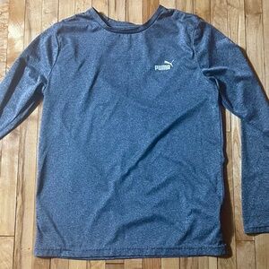 Used PUMA Boys Dry Moisture Wicking Long Sleeve T-Shirt
